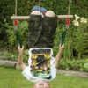 etonweag Children Trapeze Swing Bar with Rings, Swing Set Accessories Outdoor, Indoor Gym Swingset, Wooden Playset with Plastic Rings for Kids with Adjustable Rope, Connection Buckles, Hanging Straps - Image 5