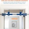 Gym1 Indoor Home Gym Aerial Yoga Bundle: Pull-Up Bar Core Unit and Nylon Yoga Hammock/Sensory Swing with Extension Straps for Arms & Legs, Safety Tested, Installs Easily, No Drilling, No Hammering - Image 6