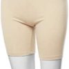 Women's Basic Solid Premium Cotton Mid Thigh High Rise Biker Bermuda Shorts - Image 5