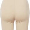 Women's Basic Solid Premium Cotton Mid Thigh High Rise Biker Bermuda Shorts - Image 3