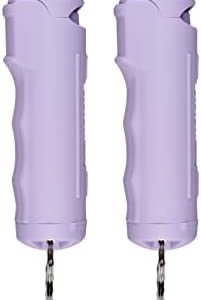 SABRE Pepper Spray with Flip Top, Maximum Police Strength OC Spray, Key Ring for Easy Carry and Fast Access, Finger Grip for More Accurate and Faster Aim, 25 Bursts, Secure and Easy to Use Safety