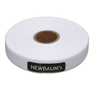Newbaum's Cotton Cloth Tape, 30ft Roll (Grip Tape for Lyra Hoop, Trapeze and Bike Handlebars) (White)