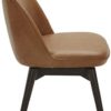 Amazon Brand – Rivet Contemporary Leather Dining Chair with Swivel Seat, 33"H, Cognac - Image 4
