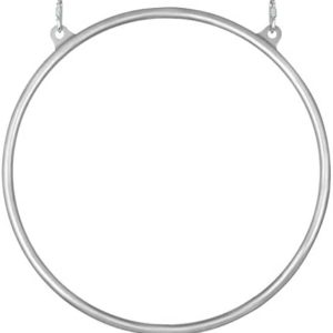 lullaboy Aerial Hoop，80cm Lyra Hoop,Complete Lyra Aerial Hoop Kit Stainless Strength Tested Double Point Circus Aerial Equipment Yoga Hoop Single Point Aerial Ring Set