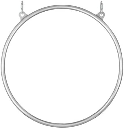 lullaboy Aerial Hoop,80cm Lyra Hoop,Complete Lyra Aerial Hoop Kit Stainless Strength Tested Double Point Circus Aerial Equipment Yoga Hoop Single Point Aerial Ring Set