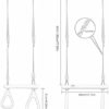 AIIAJJE Trapeze bar for Kids Trapeze Swing bar with Rings& Locking Carabiners for Indoor Jungle Gym Play Set and Outdoor Playground for Swingset ,Ninja line Backyard (Red) - Image 7