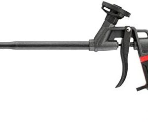 INTERTOOL Spray Foam Gun, Polyurethane Caulking Gun, Insulation Expanding Sealant Applicator, Fully PTFE Non-Stick Coated with Professional Comfort Grip STORM PT-0610