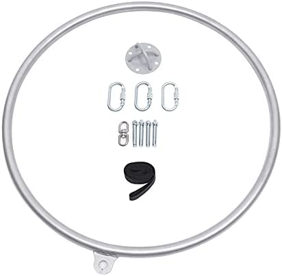 Lyra Hoop 770 Lbs Strength Tested Aerial Hoop Single Point Circus Aerial Equipment Yoga Hoop Aerial Dancing Circus Ring Set - Image 4