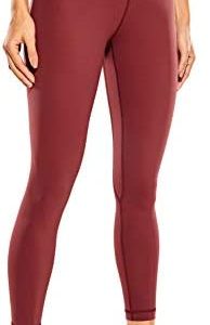 CRZ YOGA Women's Naked Feeling Workout Leggings 25 Inches - 7/8 High Waist Yoga Tight Pants