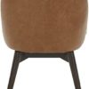Amazon Brand – Rivet Contemporary Leather Dining Chair with Swivel Seat, 33"H, Cognac - Image 3