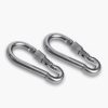 2+1 Heavy Duty 304 Stainless Steel Swivel Ring Double Ended Swivel Eye Hook with SUS304 Snap Hooks for Web Tree Swing, Therapy Swing, Aerial Dance, Swing Spinner Hanger, Reliable and Safe (M8) - Image 3