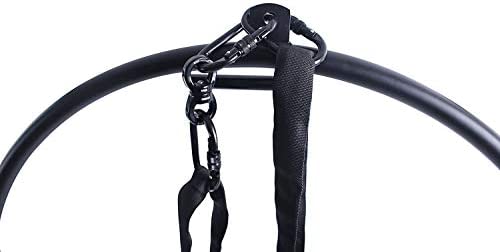 runner deer Complete Aerial Hoop Lyra Set-Hollow Powder-Coated Steel -25mm Thick,Include Lyra,Carabiners, Swivel, and Spanset - Image 3