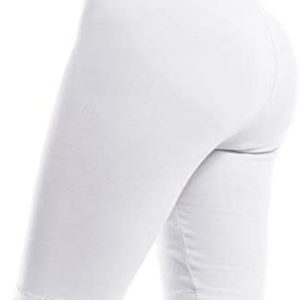 Design by Olivia Women's Basic Solid Cotton Active Yoga Biker Shorts