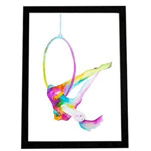 Amanda's flow"lyra/hoop yoga" art print.