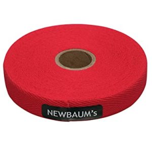 Newbaum's Cotton Cloth Tape, 30ft Roll (Grip Tape for Lyra Hoop, Trapeze and Bike Handlebars) (Bright Red)