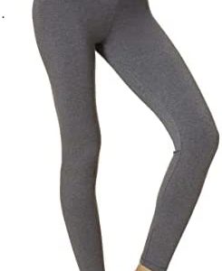 HUE Women's Cotton Ultra Legging with Wide Waistband, Assorted