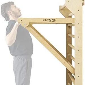 Beyond Balance Personal Training Station: Stall Bars with Adjustable Pull-Up Dip Bar Attachment