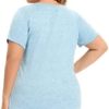 FOREYOND Women's Plus Size Workout Long Short Sleeve Sport Tee Loose Fit Athletic Yoga Running Workout Shirts - Image 4