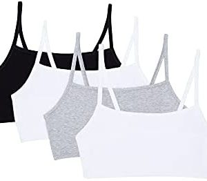Fruit of the Loom Women's Spaghetti Strap Cotton Pullover Sports Bra Value Pack