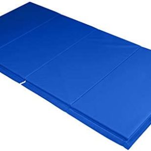 We Sell Mats 4 ft x 8 ft Gymnastics Mat, Folding Tumbling Mat, Portable with Hook & Loop Fasteners