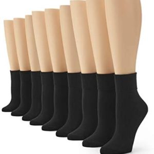 No Nonsense womens Cotton Basic Cuff Sock
