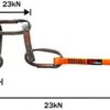 GM CLIMBING 23kN Nylon Safe Chain CE UIAA Certified 16mm Double Wrapped Sling for Personal Anchor Tether System Aid Climbing Hammock Suspension 97cm / 38in - Image 2