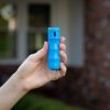 SABRE Practice Spray with Flip Top, Inert Water-Based Formula, 10-Foot (3-Meter) Range, Helps to Build Confidence, Muscle Memory and Familiarity, Ergonomic Finger Grip, Key Ring, Blue - Image 8