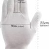 48 Pcs XL White Cotton Gloves for Dry Hand Moisturizing Cosmetic Eczema Hand Spa and Coin Jewelry Inspection Soft, Breathable, Washable & Stretchy Cloth for Multi-Purpose. - Image 4