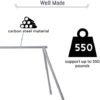 FEBTECH Freestanding Yoga Stand - Support up to 550 LBs- Perfect Stand for Hooks, Hammocks, Silk, Lyra, Punching Bag - Image 3