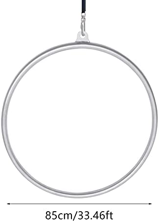 Lyra Hoop 770 Lbs Strength Tested Aerial Hoop Single Point Circus Aerial Equipment Yoga Hoop Aerial Dancing Circus Ring Set - Image 7