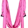 Aerial Yoga Swing Set Yoga Hammock Trapeze Sling Inversion Tool for Indoor Home Fitness (Hot Pink) - Image 4