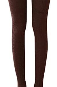 Zando Womens Stripes Thin Tube Socks Thigh High Tights Over Knee Socks Casual Knee High Stockings Striped Thigh Highs