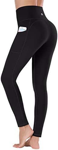 Ewedoos Women's Yoga Pants with Pockets - Leggings with Pockets, High Waist Tummy Control Non See-Through Workout Pants