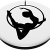 Aerial Hoop Lyra Circus Flow Arts Aerialist Black and White - Image 2
