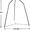 HearthSong Family HugglePod Hangout Stand for Hanging Chairs and Play Tents, Includes Hanging Hardware, 8¾'L x 8¾'W x 8'H, Holds Up to 500 Lbs. - Image 2
