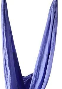 Breathable Anti-Gravity Yoga Hammock, Aerial Swing Sling, Gym for Fitness(Elegant Purple)