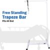 Free Standing Trapeze Bar fo Bed Mobility, Support up to 450lb Overhead Bed Trapeze for Elderly, Floor Stand Patient Aid Handicap Trapeze Bar - Image 4