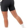 SUUKSESS Women Cross Workout Shorts with Pockets 5" High Waist Booty Biker Short - Image 3