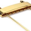 Alnicov 6 String Guitar Trapeze Tailpiece Bridge for Jazz Archtop Guitar Replacement - Gold - Image 2