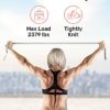 Tumaz Yoga Strap/Stretch Bands [15+ Colors, 6/8/10 Feet Options] with Extra Safe Adjustable D-Ring Buckle, Durable and Comfy Delicate Texture - Best for Daily Stretching, Physical Therapy, Fitness - Image 6
