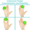 Vive Squeeze Balls for Hand Therapy, Exercise, Arthritis - Grip Strengthener Occupational Equipment for Finger, Wrist, Carpal Tunnel, Pain Relief, Stress - Resistance Strength Squeezing Egg Trainer - Image 6