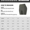 SUUKSESS Women Cross Workout Shorts with Pockets 5" High Waist Booty Biker Short - Image 7