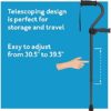 Carex Stand Assist Walking Cane - Includes Secondary Flip Down Handle for Added Support - Uplift Cane and Walking Stick for Seniors, Elderly, Disabled - Image 6