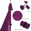 Aerial Yoga Swing Set Yoga Hammock Yoga Swing Strong Anti-Gravity Aerial Yoga Hammock Swing Yoga Swing Sling Inversion Exercises Include 2 Extensions Straps for Indoor Outdoor Home Gym Fitness - Image 3