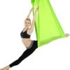 SUNONE Yoga Hammock, 5M Yoga Pilates Aerial Silk Kit Yoga Swing Aerial Yoga Antigravity Hammockwith Carabiner & Daisy Chain Trapeze Silk Fabric for Yoga Strap Bodybuilding,Gold - Image 8