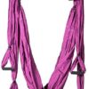 Aerial Yoga Hammock 6 Handle Set - Antigravity Yoga, Inversion Exercises, Improved Flexibility & Core Strength (Dark Purple) - Image 9