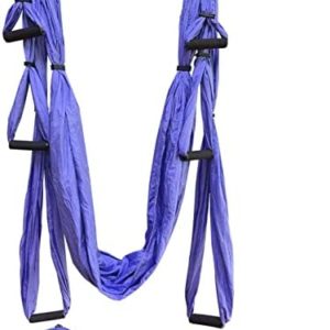 Aerial Yoga Swing Set Yoga Hammock Trapeze Sling Inversion Tool with Ceiling Anchors Adult Kids Door Swing Extension Straps