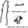 HISSEN MILE Daisy Chain, Nylon Daisy Chain, Durable Multi-Loop Yoga Strap, Used for Aerial Yoga Practice, 43" - Image 3
