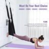 airogym Aerial Yoga Strap, Fitness Strap Band for Waist Trainer Leg Stretching, Door Swing Adjustable Strap - Back Bend, Go Upside-Down for Yoga Practitioner Ballet Dancer Gymnastics Relieve - Image 2
