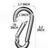 Carabiner Clip Set of 5 - Multi-Purpose Heavy Duty Carabiner Clips - Snap Hook Clips 3.2 Inch - Carabiner Heavy Duty - Snap Hooks Heavy Duty - Carabiner Clip - Snap Hooks - Image 3
